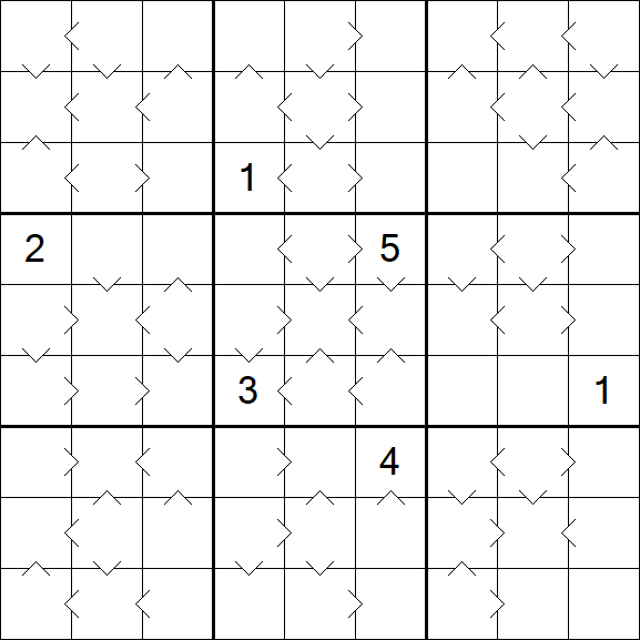 Greater Than Sudoku - Hard