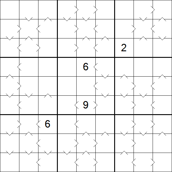 Greater Than Sudoku - Hard