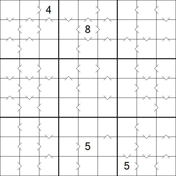 Greater Than Sudoku - Hard