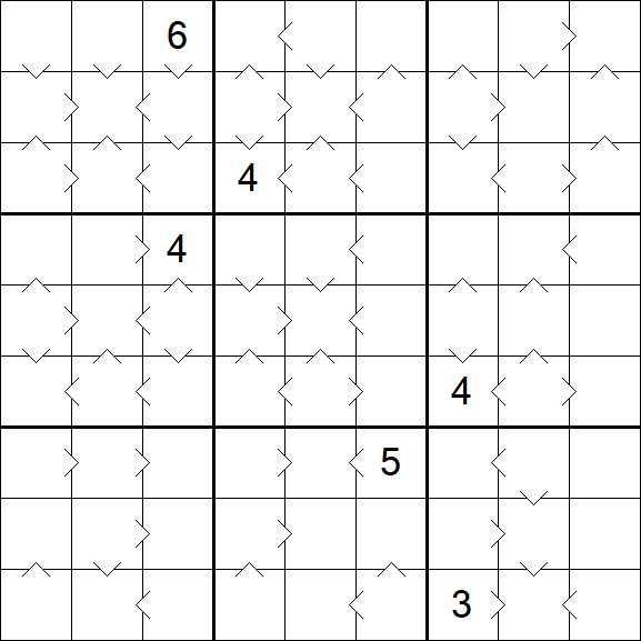 Greater Than Sudoku - Hard