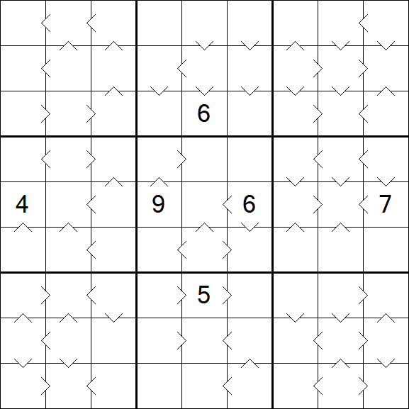 Greater Than Sudoku - Hard