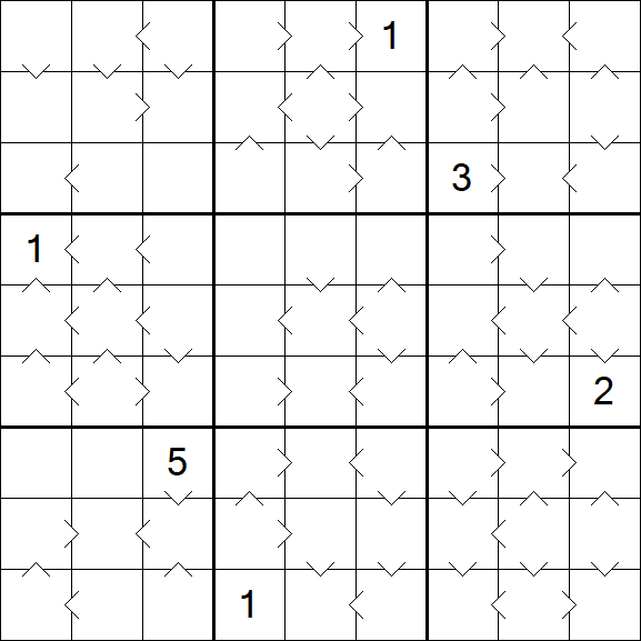 Greater Than Sudoku - Hard