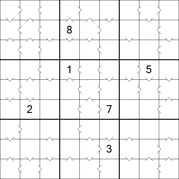 Greater Than Sudoku - Difícil