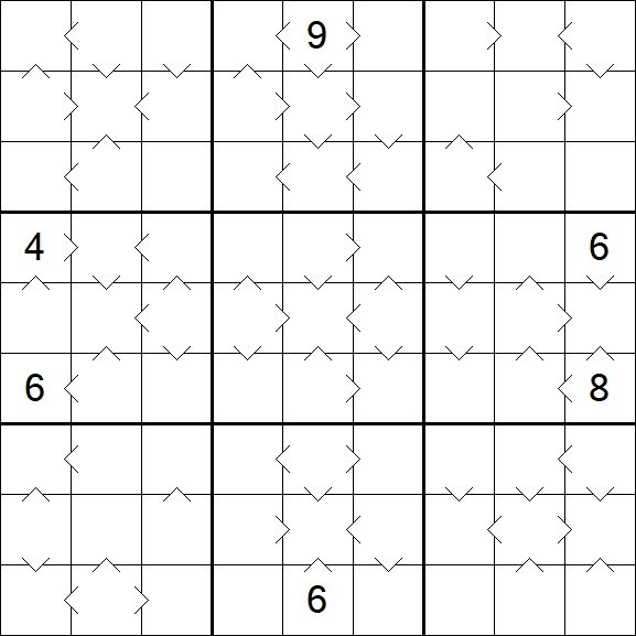 Greater Than Sudoku - Difícil
