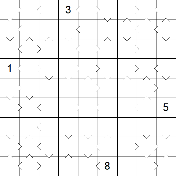 Greater Than Sudoku - Difícil