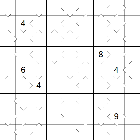 Greater Than Sudoku - Difícil