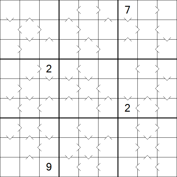 Greater Than Sudoku - Difícil