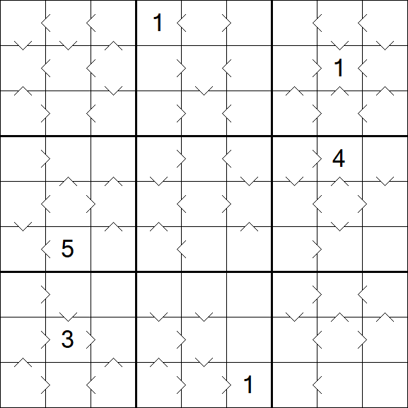 Greater Than Sudoku - Difficile