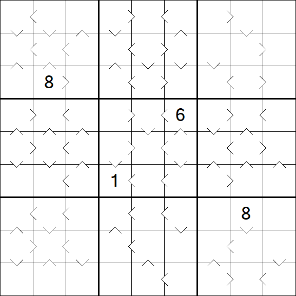 Greater Than Sudoku - Difícil
