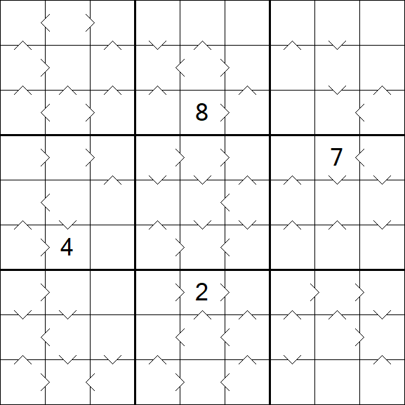 Greater Than Sudoku - Difficile