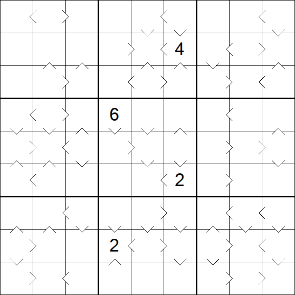Greater Than Sudoku - Difícil