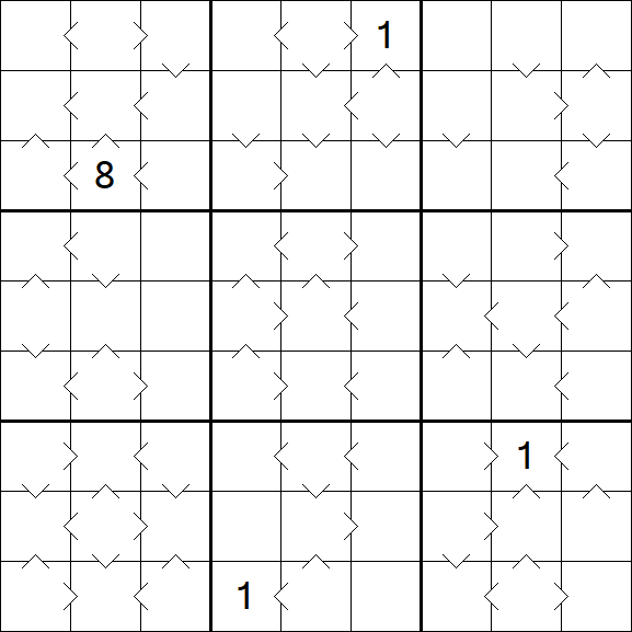 Greater Than Sudoku - Difícil