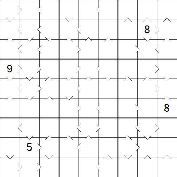 Greater Than Sudoku - Difficile