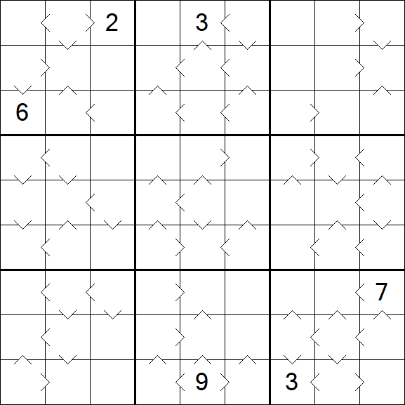 Greater Than Sudoku - Difficile