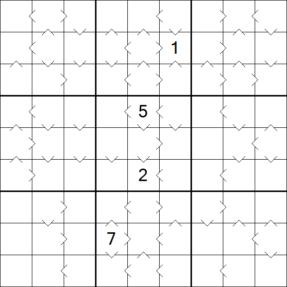 Greater Than Sudoku - Difficile