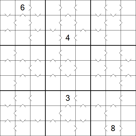 Greater Than Sudoku - Hard