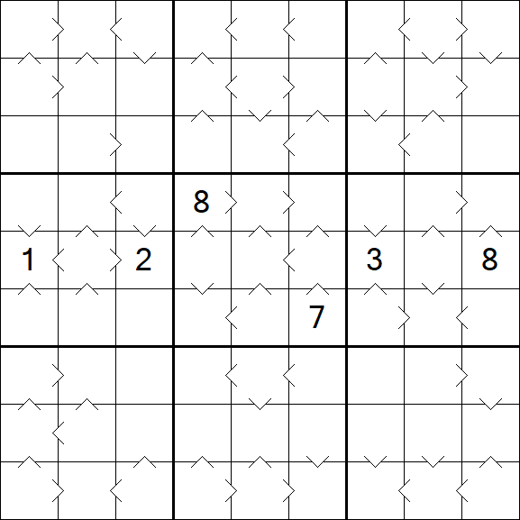 Greater Than Sudoku - Hard