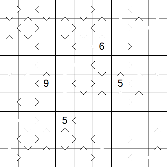 Greater Than Sudoku - Hard