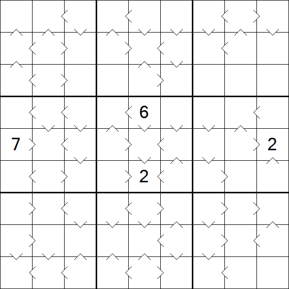 Greater Than Sudoku - Difficile