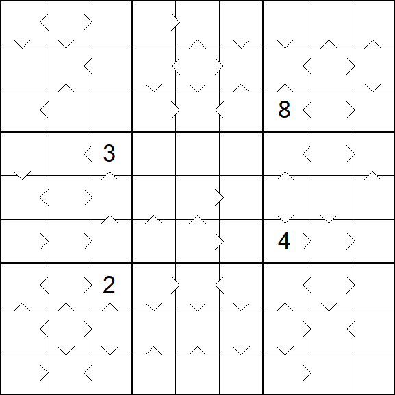 Greater Than Sudoku - Difficile