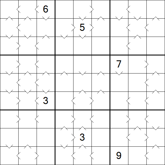 Greater Than Sudoku - Difficile