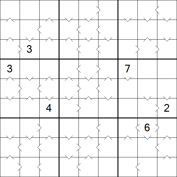 Greater Than Sudoku - Hard