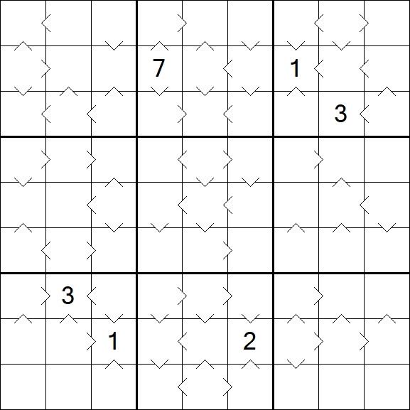 Greater Than Sudoku - Difficile