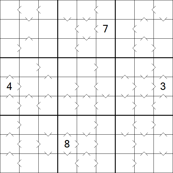 Greater Than Sudoku - Difficile