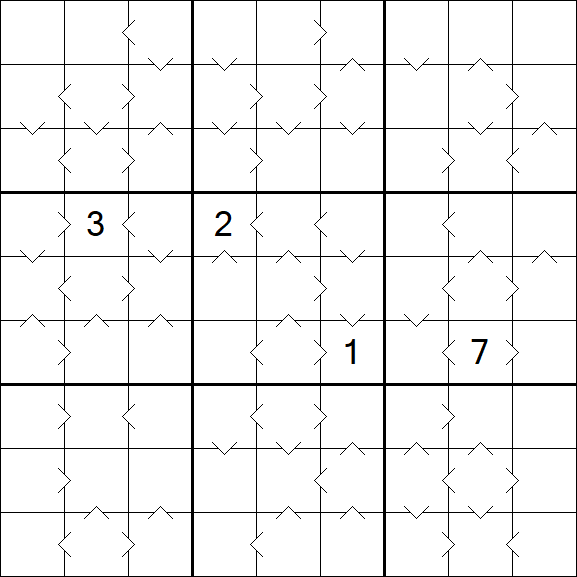 Greater Than Sudoku - Difficile