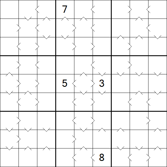 Greater Than Sudoku - Hard