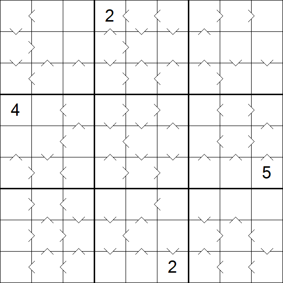 Greater Than Sudoku - Hard