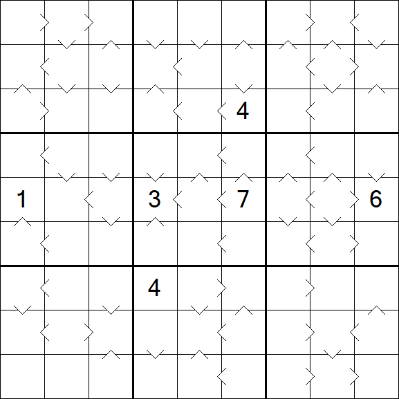 Greater Than Sudoku - Hard