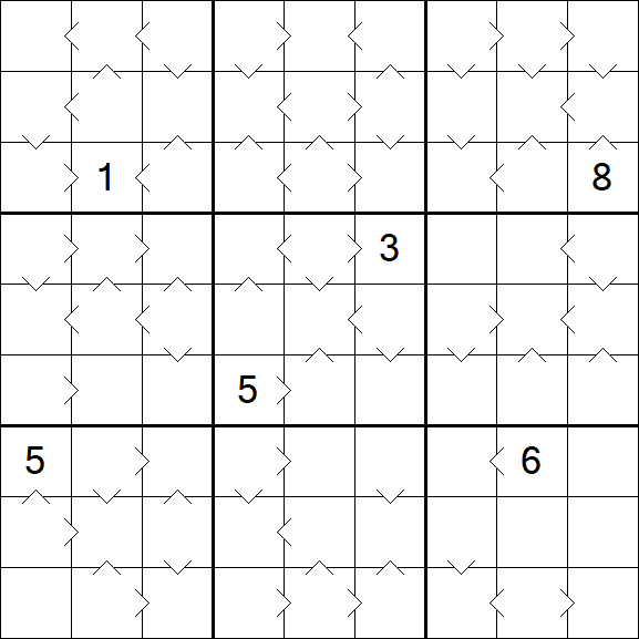 Greater Than Sudoku - Hard