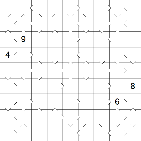 Greater Than Sudoku - Hard