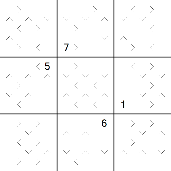 Greater Than Sudoku - Difficile