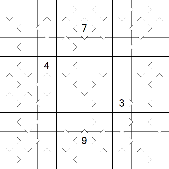 Greater Than Sudoku - Hard