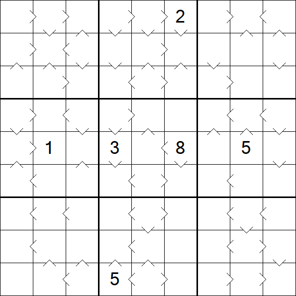 Greater Than Sudoku - Difficile