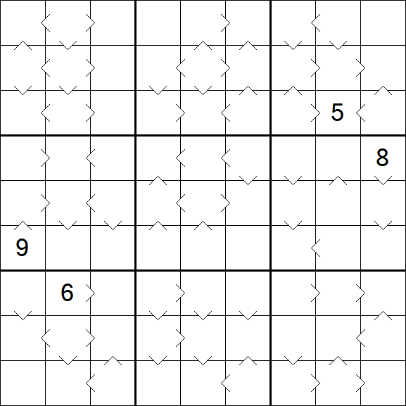 Greater Than Sudoku - Difficile