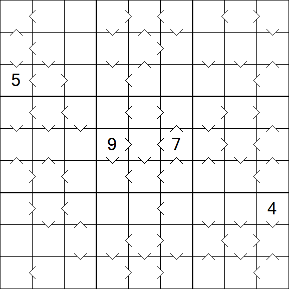 Greater Than Sudoku - Difficile