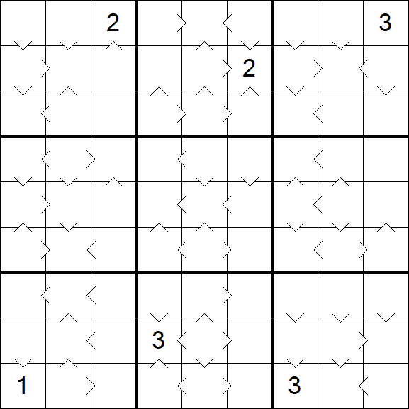 Greater Than Sudoku - Hard