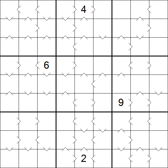 Greater Than Sudoku - Difficile