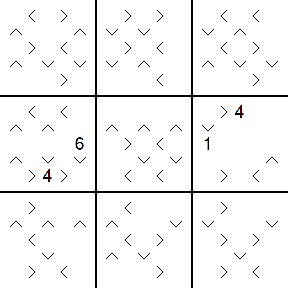 Greater Than Sudoku - Difficile