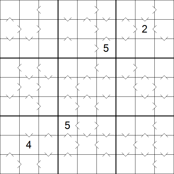Greater Than Sudoku - Difficile