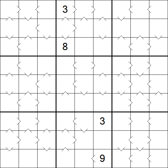 Greater Than Sudoku - Difícil