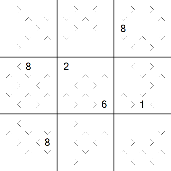 Greater Than Sudoku - Difícil