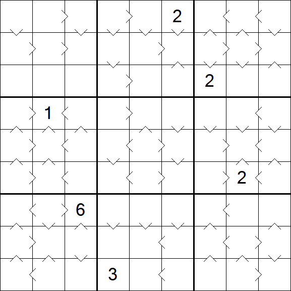 Greater Than Sudoku - Difícil