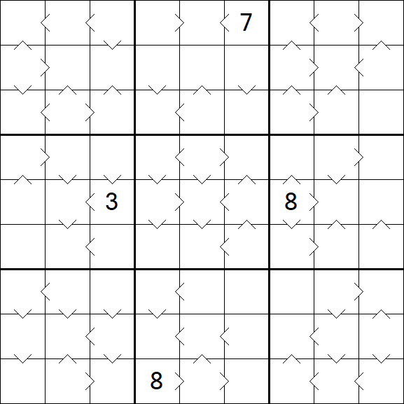 Greater Than Sudoku - Difícil