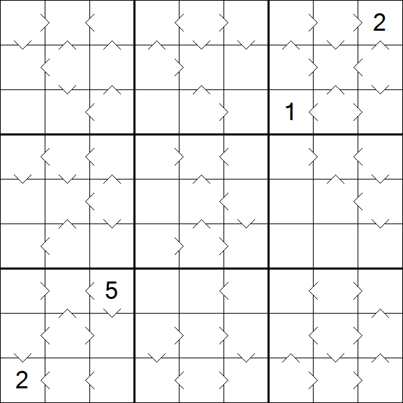 Greater Than Sudoku - Difícil
