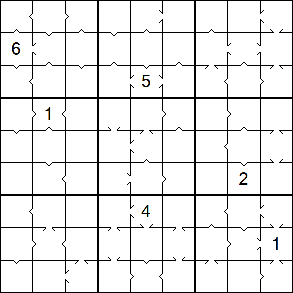 Greater Than Sudoku - Difícil