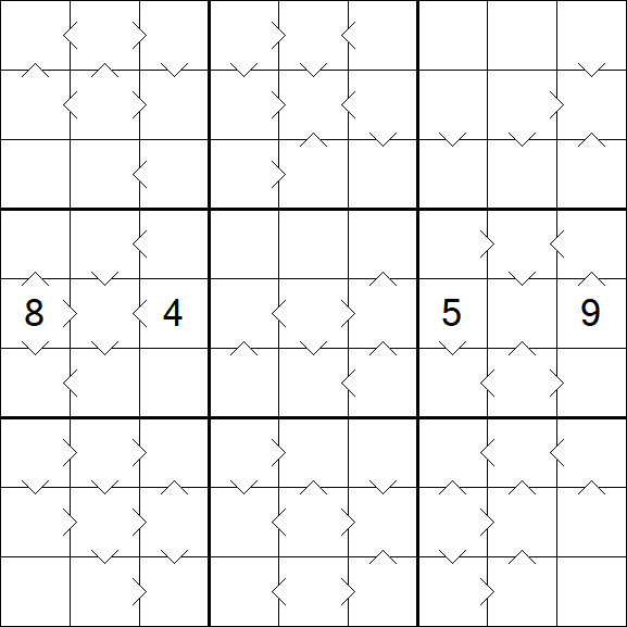 Greater Than Sudoku - Difícil